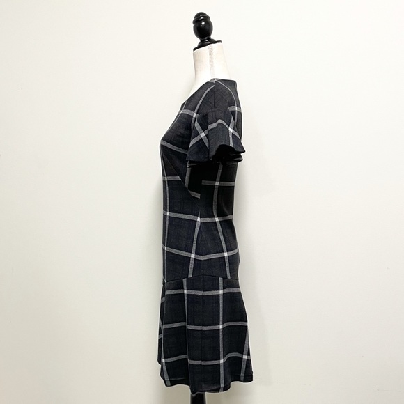 Ralph Lauren Plaid Flutter Sleeve Shift Fit Flare - Picture 5 of 8